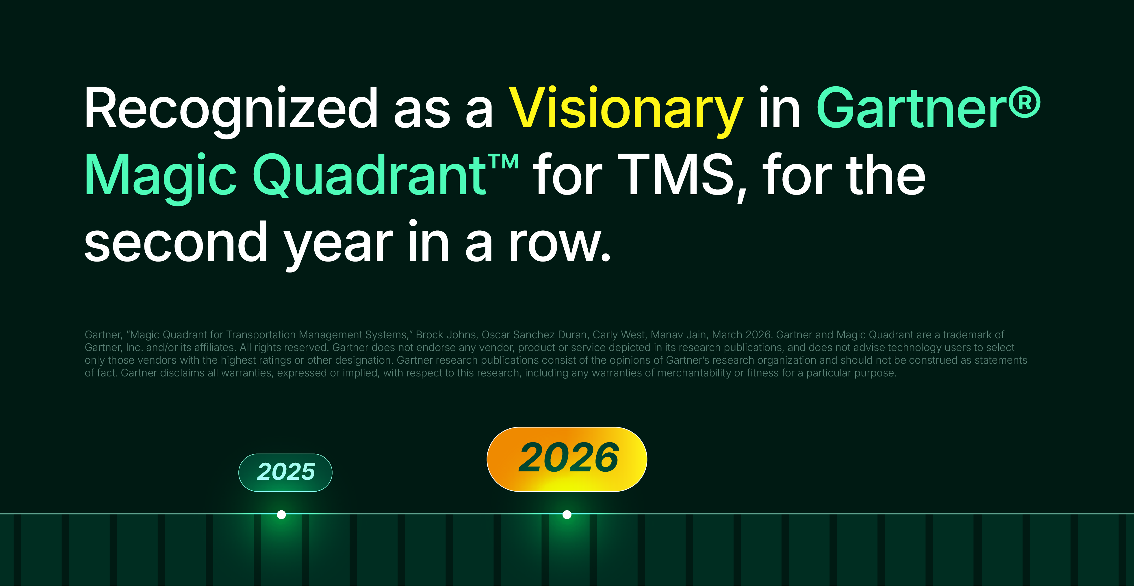 Pando Recognized as a Visionary in the Gartner® Magic Quadrant™ for Transportation Management Systems for the second year in a row